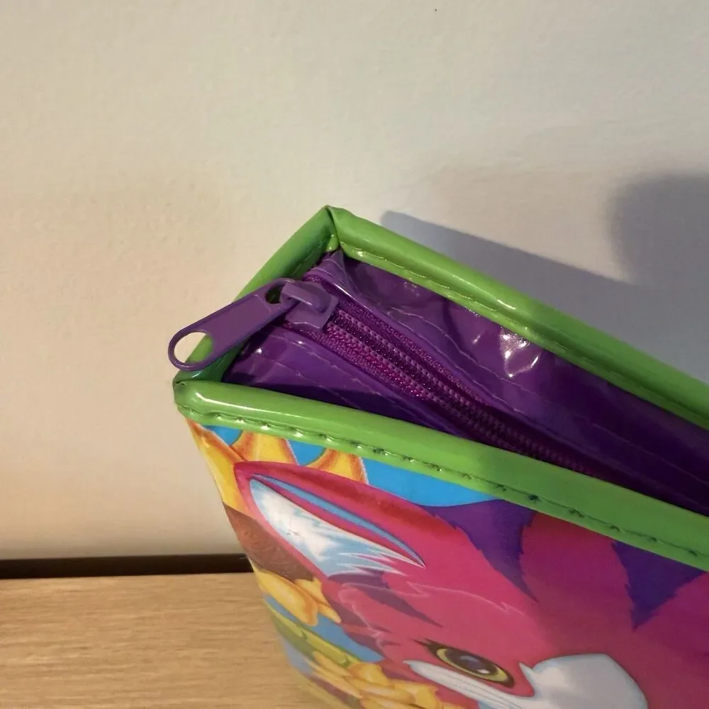 Vintage LISA FRANK 3-Ring Binder Zipper Cats Kitty Sunflower 90s Y2K Large